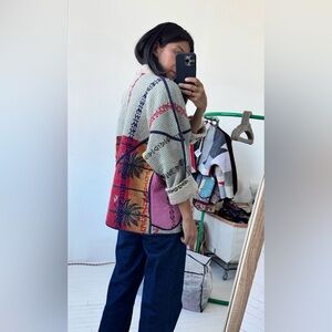 NAMAI THE LADHIYA QUILTED PATCHWORK KANTHA JACKET